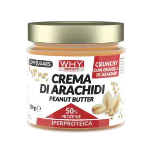 Crema di Arachidi Crunchy 350g | Burro di Arachidi Iperproteico WHYsport