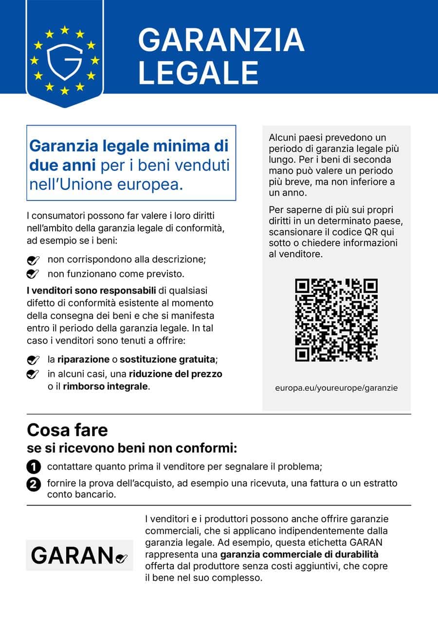 Garanzia legale di conformità - Unione Europea